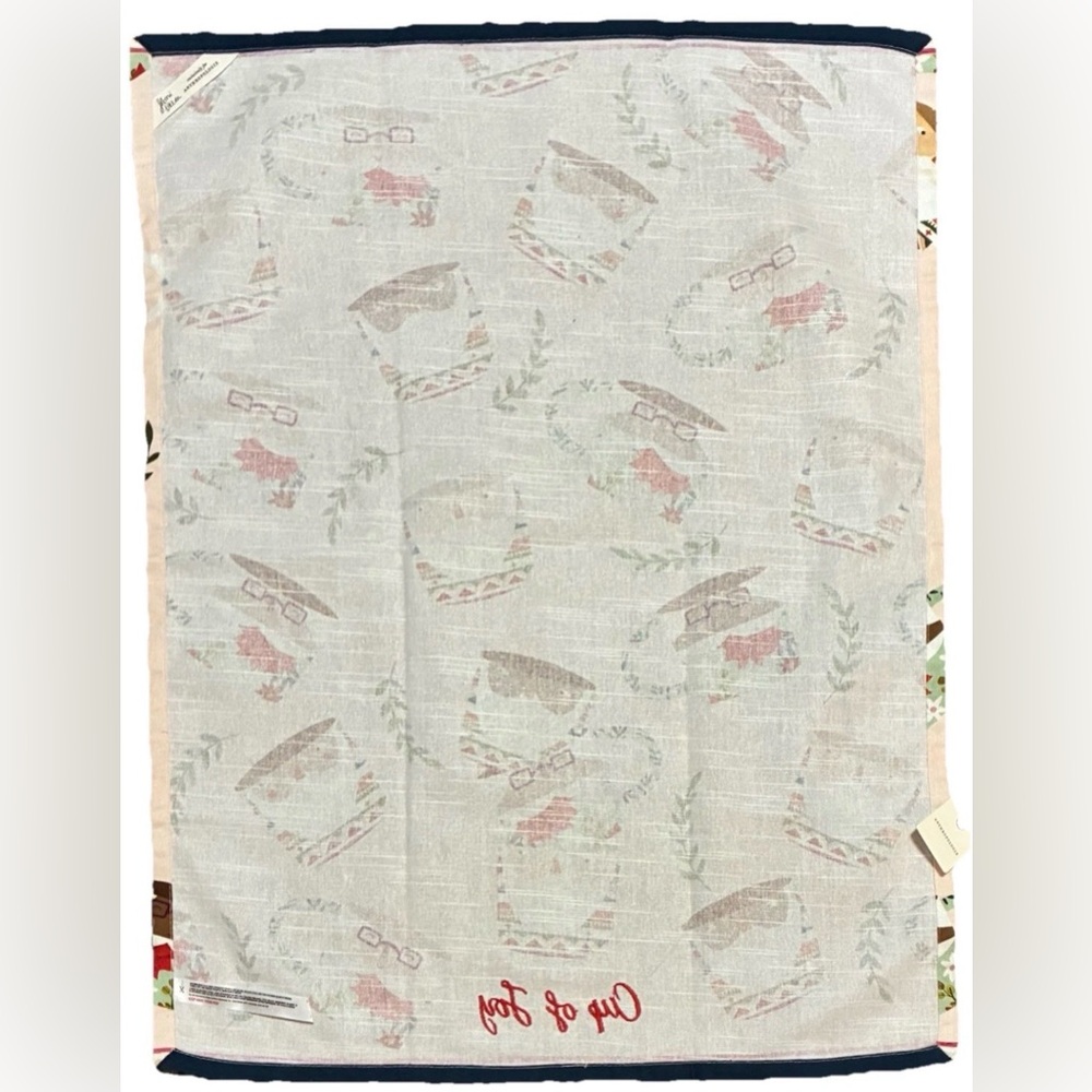 Anthropologie Christmas Coffee Cocoa Mugs Kitchen Dish Towel Tea Towel NEW - Picture 5 of 11